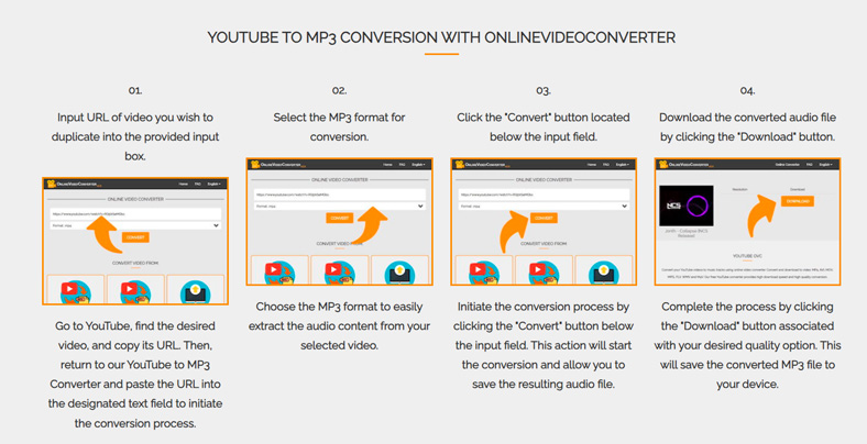youtube mp3 ve mp4 dönüştürücü Onlinevideoconverter