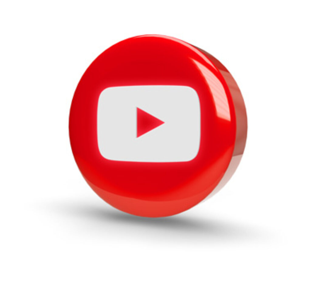 youtube logo 3D