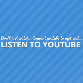 youtube converter website LISTEN TO YOUTUBE logo