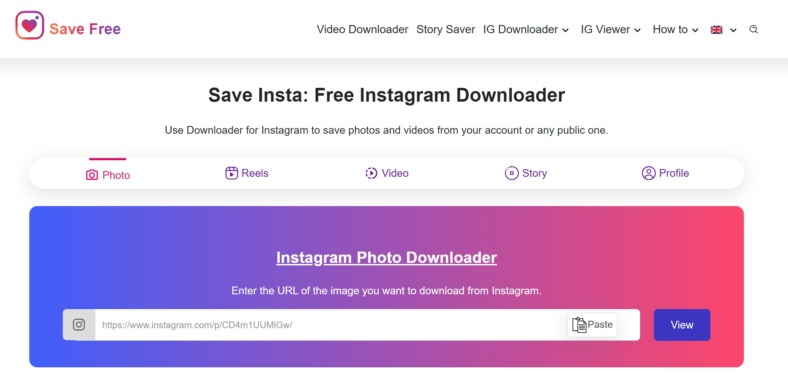 instagram downloader save-free 